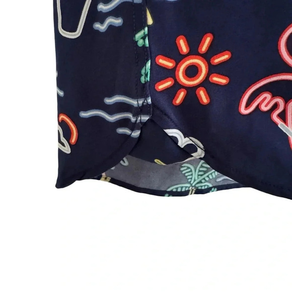 NEW Chubbies One Man Wolf Pack Button Down Popover Shirt Navy Size M - Picture 8 of 16